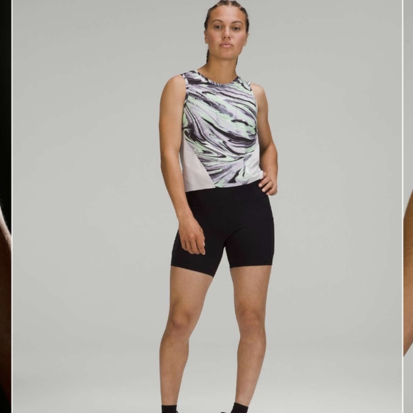 Lululemon Swift Ventilated Running Tank Top Paint Glide Warp Multi - Picture 5 of 11